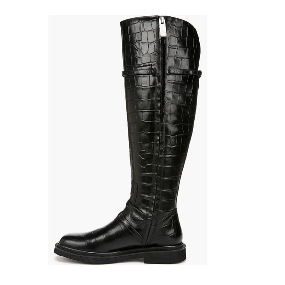 SARTO By Franco Sarto Ainsley Knee High Boot Black Croc Print Women’s Size 8 - Picture 9 of 15